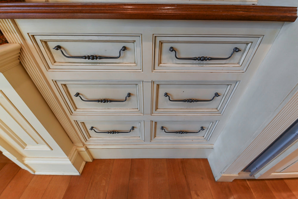 Christopher Peacock Traditional Cream Kitchen with Double Island, Granite Countertops & Appliances