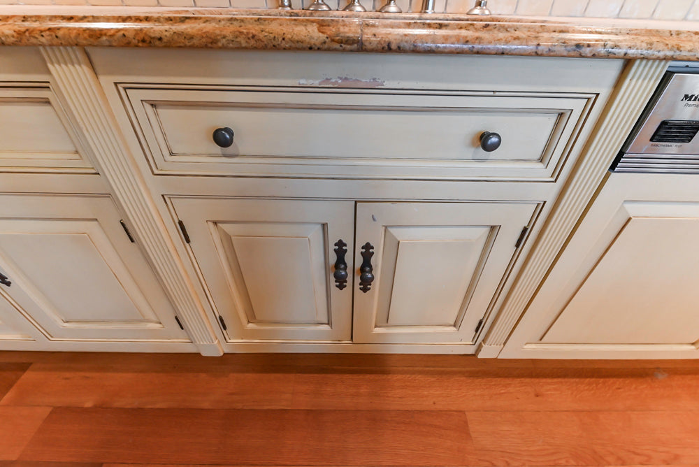 Christopher Peacock Traditional Cream Kitchen with Double Island, Granite Countertops & Appliances