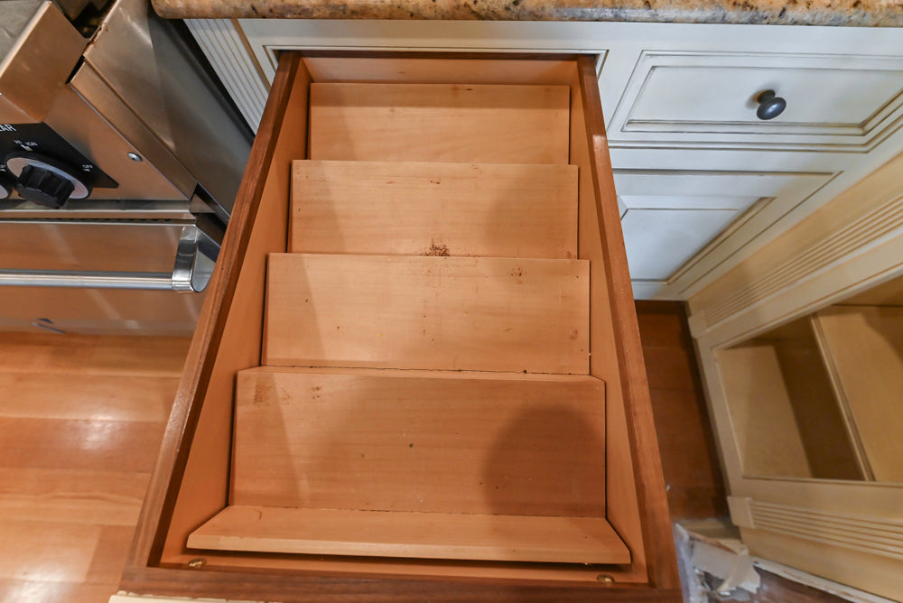 Christopher Peacock Traditional Cream Kitchen with Double Island, Granite Countertops & Appliances