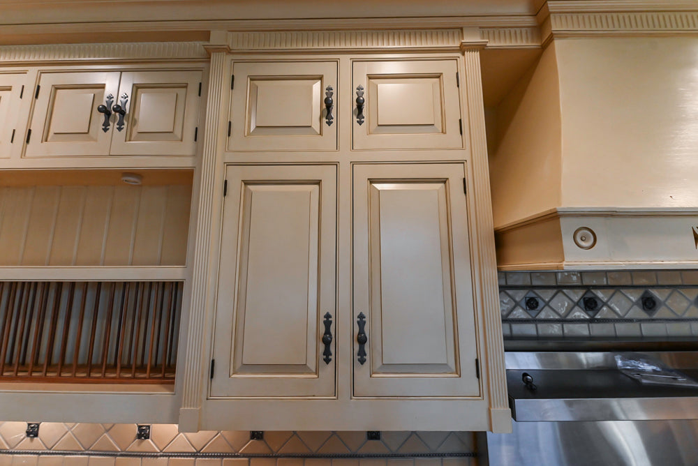 Christopher Peacock Traditional Cream Kitchen with Double Island, Granite Countertops & Appliances