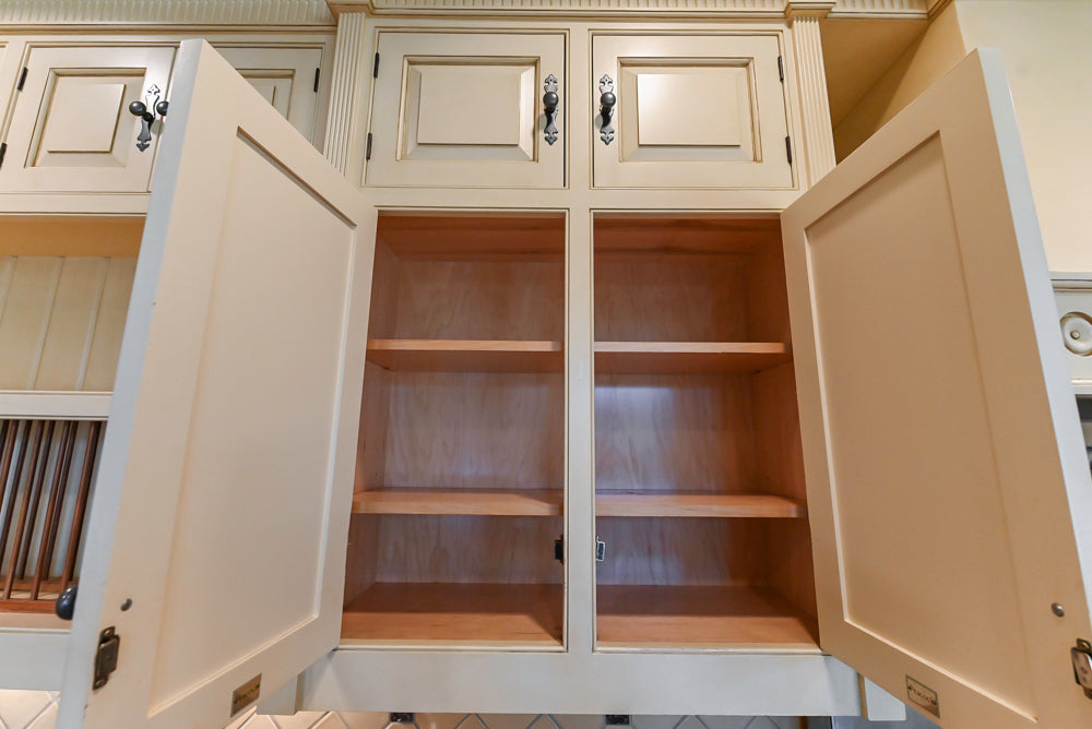 Christopher Peacock Traditional Cream Kitchen with Double Island, Granite Countertops & Appliances