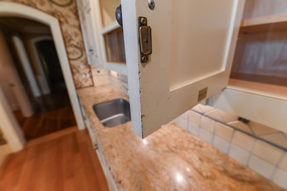 Christopher Peacock Traditional Cream Kitchen with Double Island, Granite Countertops & Appliances