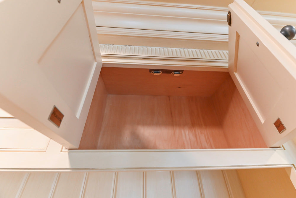 Christopher Peacock Traditional Cream Kitchen with Double Island, Granite Countertops & Appliances