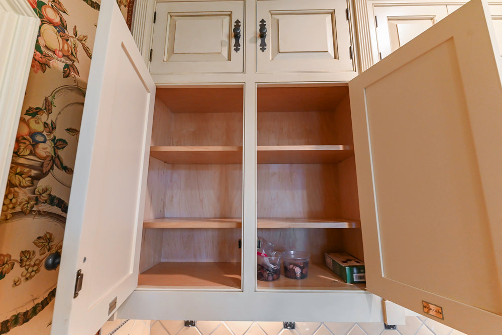 Christopher Peacock Traditional Cream Kitchen with Double Island, Granite Countertops & Appliances