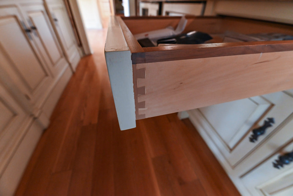 Christopher Peacock Traditional Cream Butler's Pantry with Granite Countertops & Sub-Zero Wine Coolers