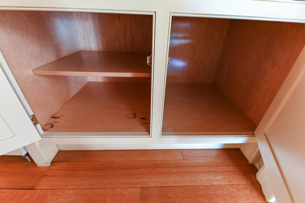 Christopher Peacock Traditional Cream Butler's Pantry with Granite Countertops & Sub-Zero Wine Coolers