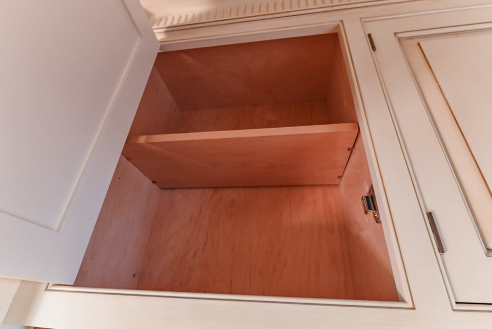 Christopher Peacock Traditional Cream Butler's Pantry with Granite Countertops & Sub-Zero Wine Coolers