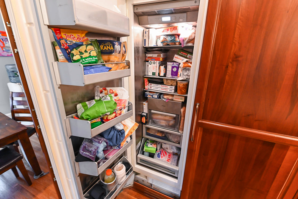 Custom Transitional Wooden Kitchen with Island, Stone Countertops and Miele Appliances