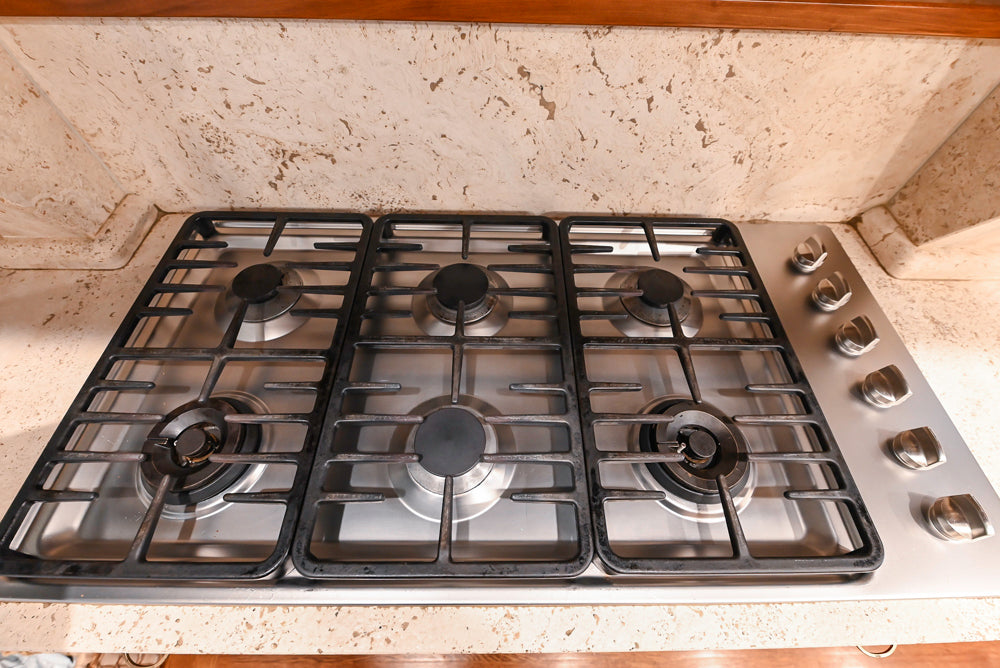 Custom Transitional Wooden Kitchen with Island, Stone Countertops and Miele Appliances