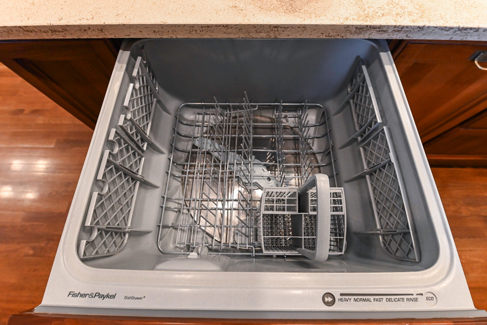 Custom Transitional Wooden Kitchen with Island, Stone Countertops and Miele Appliances