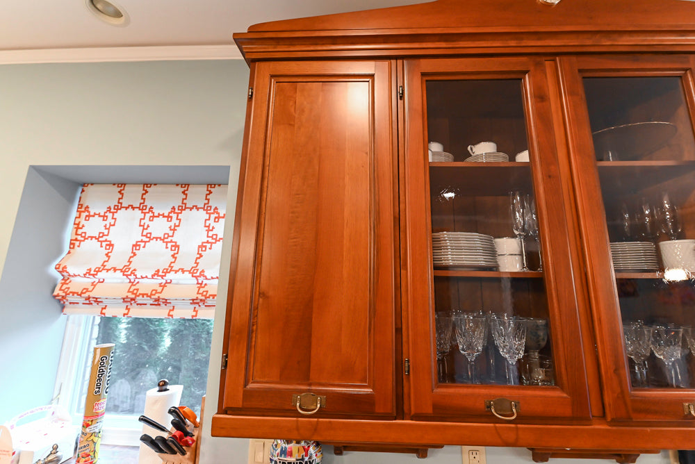 Custom Transitional Wooden Kitchen with Island, Stone Countertops and Miele Appliances