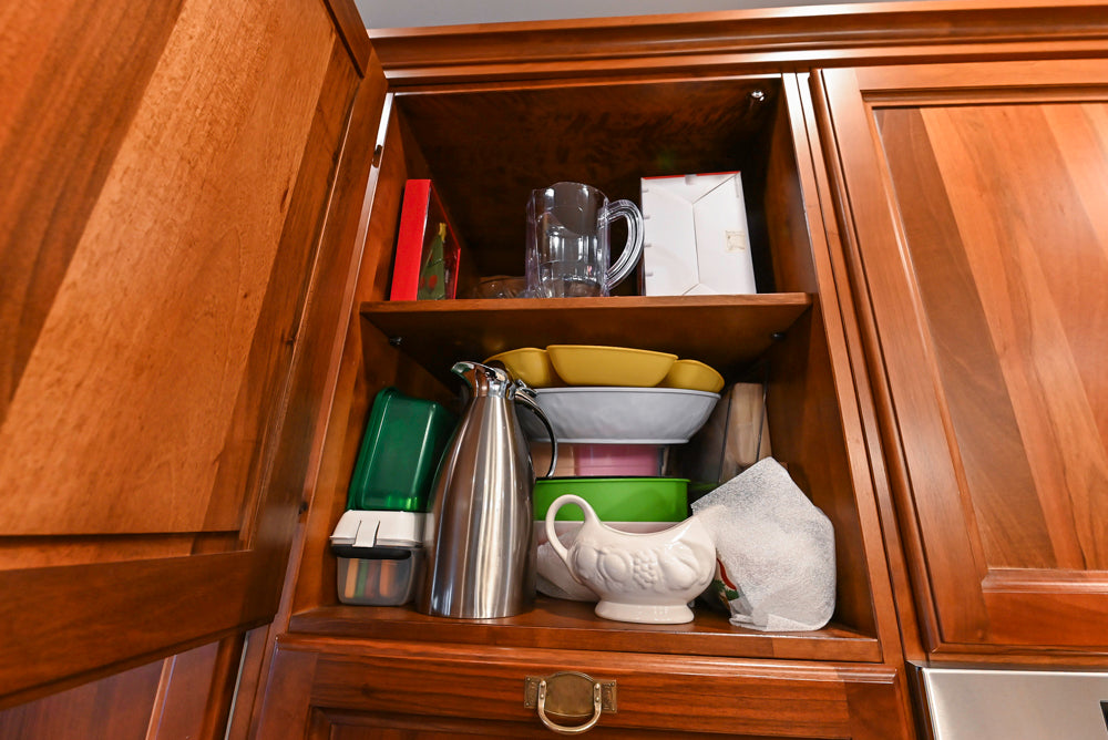 Custom Transitional Wooden Kitchen with Island, Stone Countertops and Miele Appliances