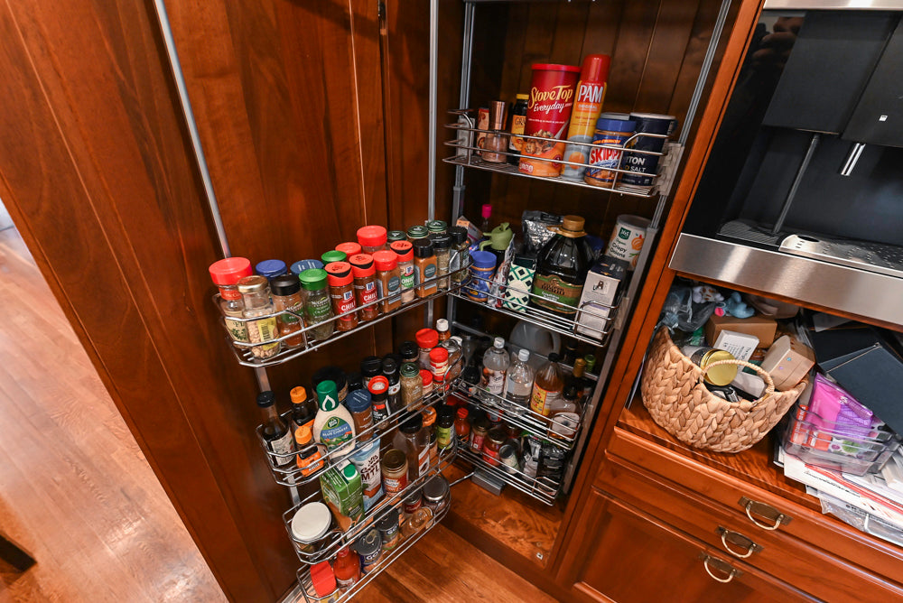 Custom Transitional Wooden Kitchen with Island, Stone Countertops and Miele Appliances