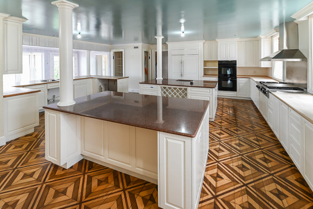 Heritage Traditional Kitchen with Double Island, Granite & Wood Countertops and Appliances