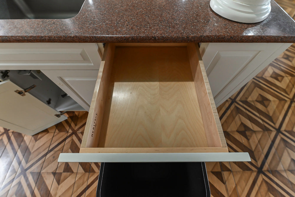 Heritage Traditional Kitchen with Double Island, Granite & Wood Countertops and Appliances