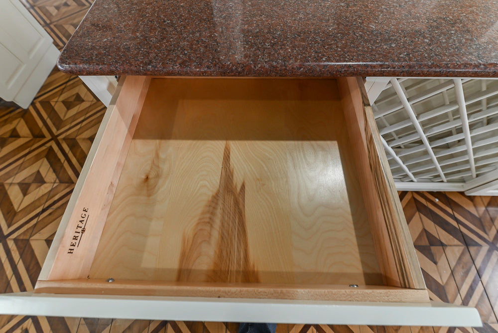 Heritage Traditional Kitchen with Double Island, Granite & Wood Countertops and Appliances