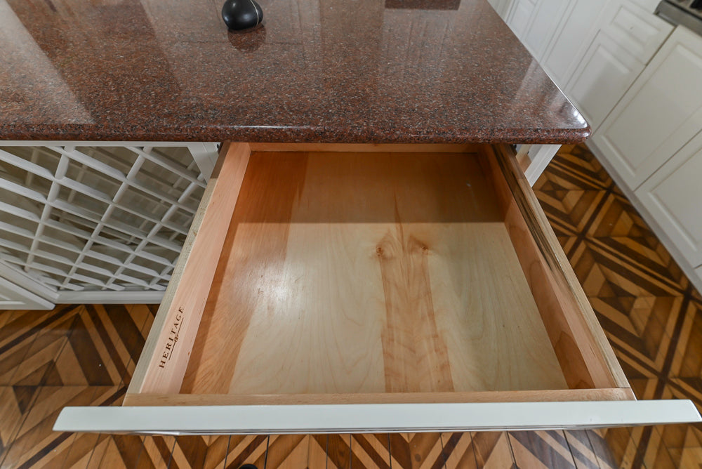 Heritage Traditional Kitchen with Double Island, Granite & Wood Countertops and Appliances