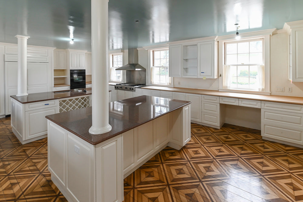 Heritage Traditional Kitchen with Double Island, Granite & Wood Countertops and Appliances