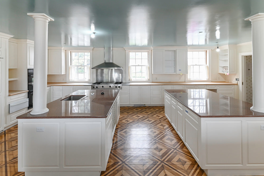 Heritage Traditional Kitchen with Double Island, Granite & Wood Countertops and Appliances