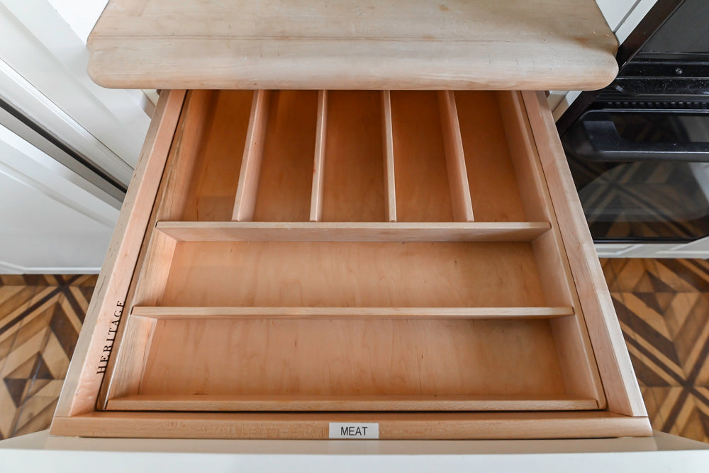 Heritage Traditional Kitchen with Double Island, Granite & Wood Countertops and Appliances