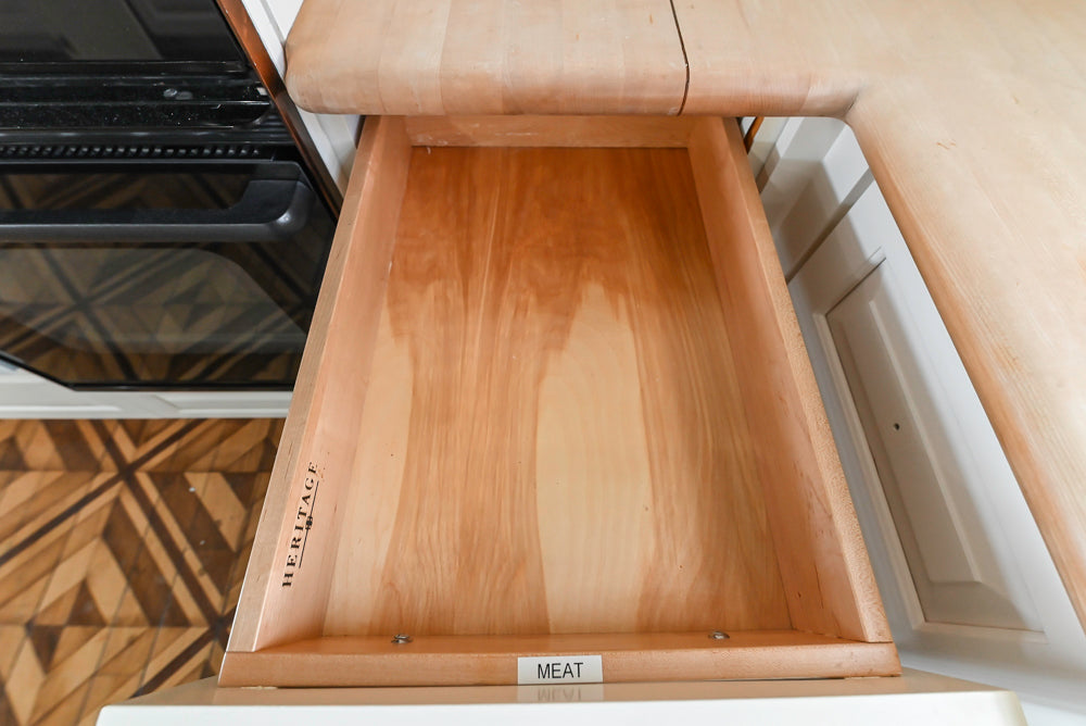 Heritage Traditional Kitchen with Double Island, Granite & Wood Countertops and Appliances