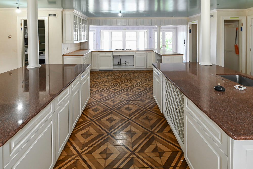 Heritage Traditional Kitchen with Double Island, Granite & Wood Countertops and Appliances