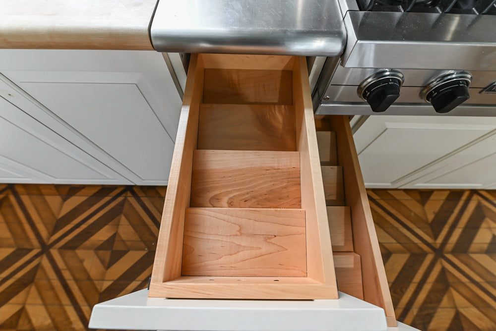 Heritage Traditional Kitchen with Double Island, Granite & Wood Countertops and Appliances