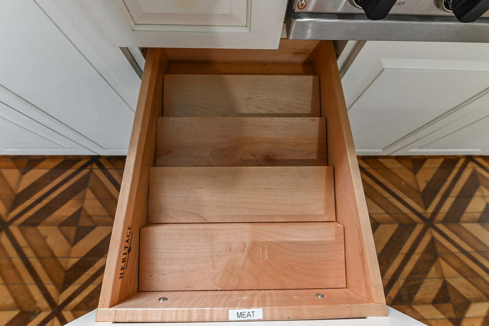 Heritage Traditional Kitchen with Double Island, Granite & Wood Countertops and Appliances