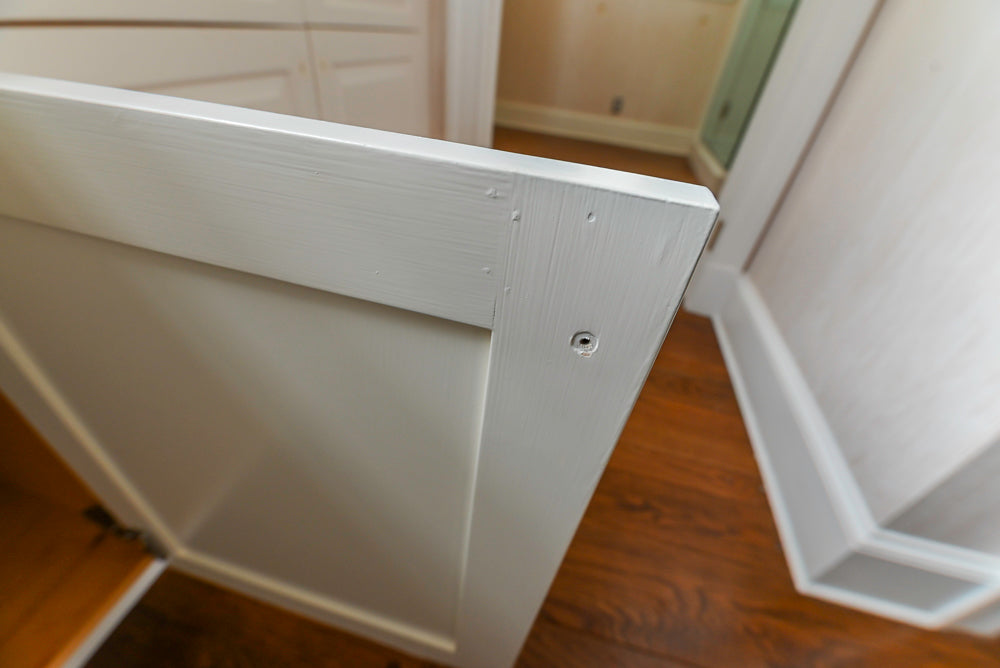 Traditional White Butler's Pantry with Built-In Sink