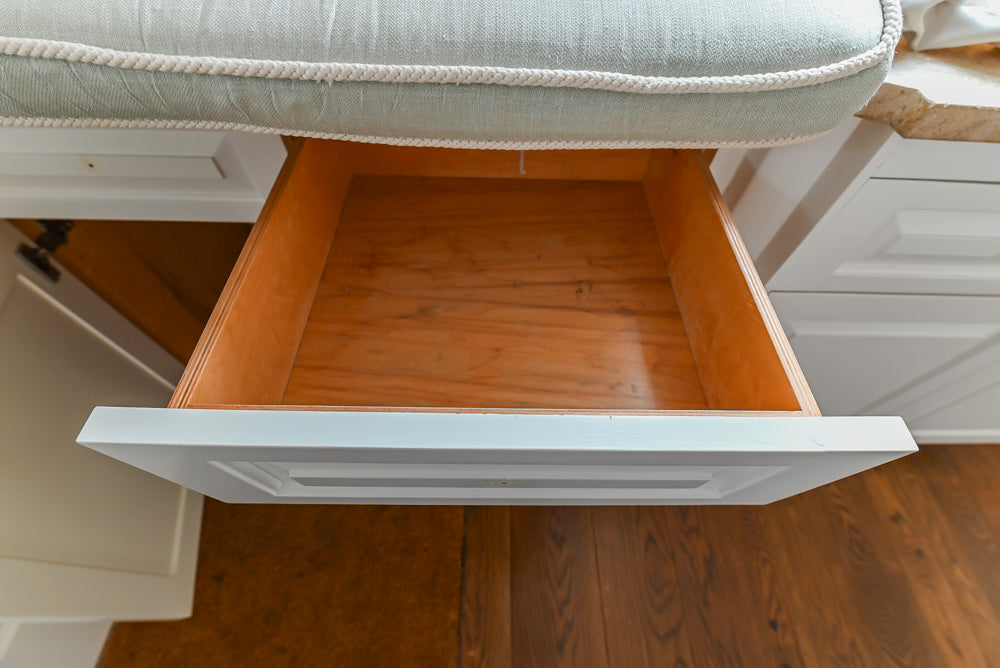 Traditional White Butler's Pantry with Built-In Sink