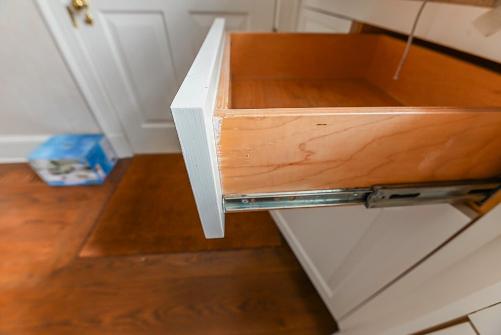 Traditional White Butler's Pantry with Built-In Sink
