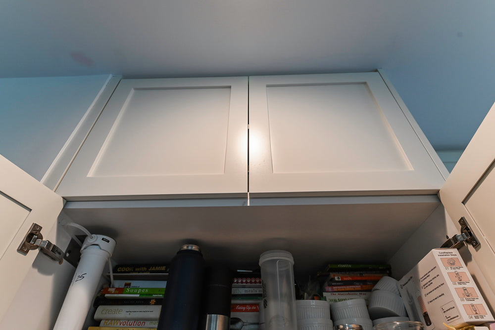 Imperia White Transitional Kitchen with Dark Grey Island, Marble & Stone Counters and Appliances