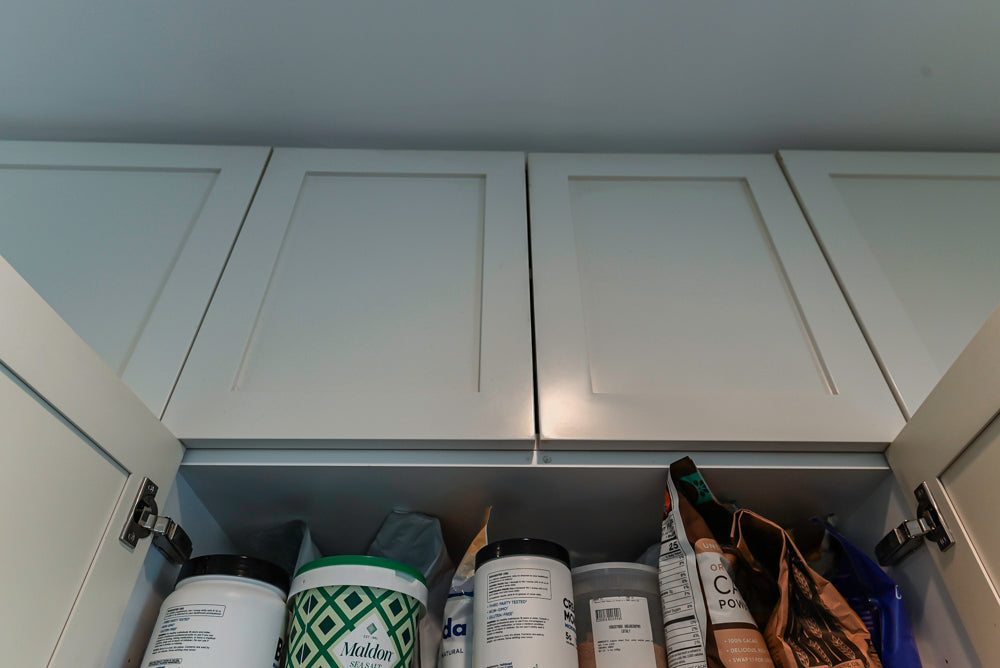 Imperia White Transitional Kitchen with Dark Grey Island, Marble & Stone Counters and Appliances