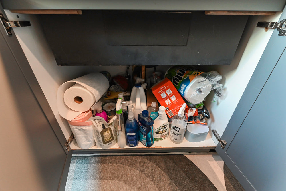 Imperia White Transitional Kitchen with Dark Grey Island, Marble & Stone Counters and Appliances