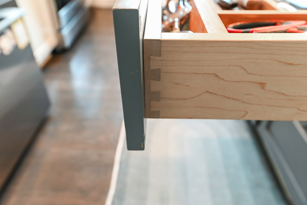 Imperia White Transitional Kitchen with Dark Grey Island, Marble & Stone Counters and Appliances