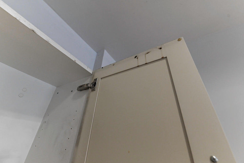 Imperia White Transitional Kitchen with Dark Grey Island, Marble & Stone Counters and Appliances