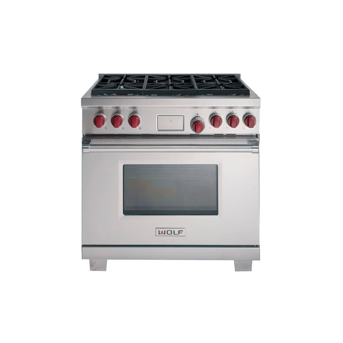 Wolf DF366 36" Stainless Steel Dual Fuel Range