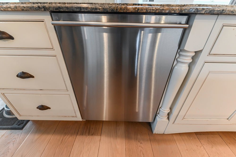 Omega Traditional Light Cream Kitchen with Island, Desk Area and Sub-Zero & Wolf Range