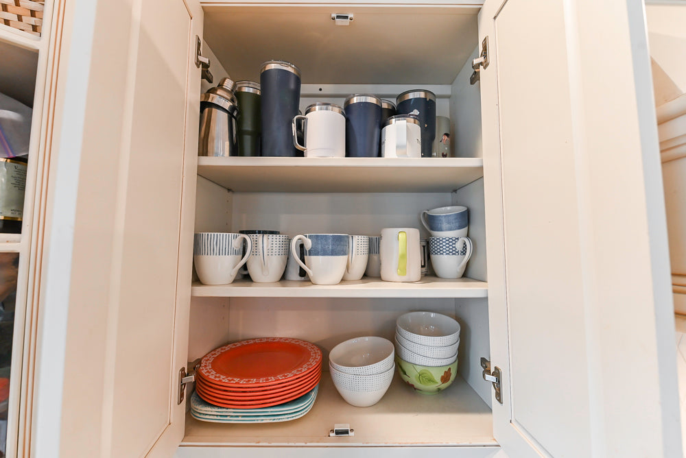 Omega Traditional Light Cream Kitchen with Island, Desk Area and Sub-Zero & Wolf Range