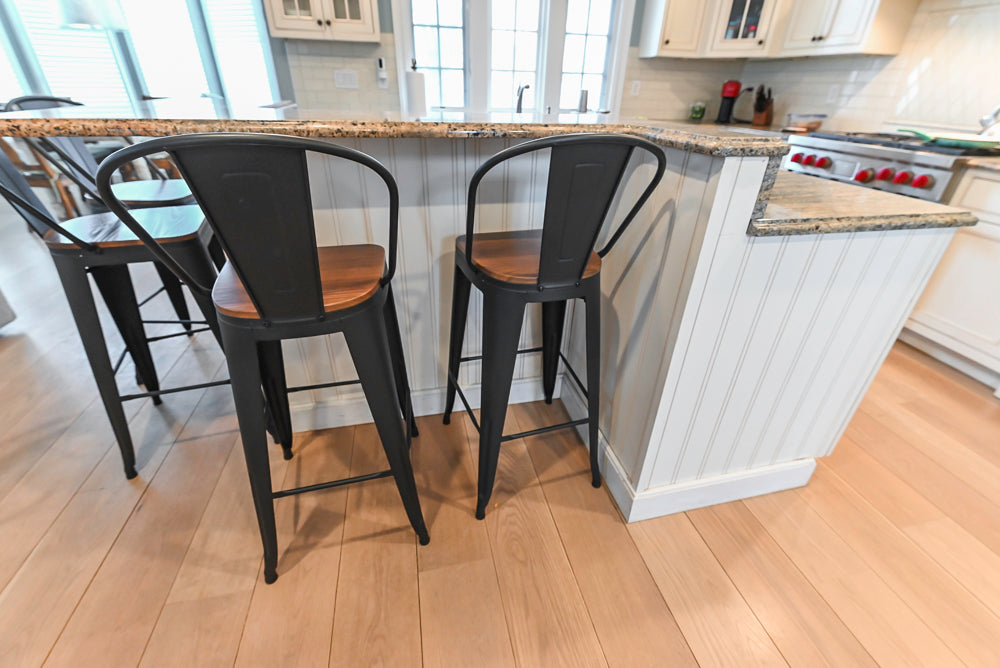 Omega Traditional Light Cream Kitchen with Island, Desk Area and Sub-Zero & Wolf Range