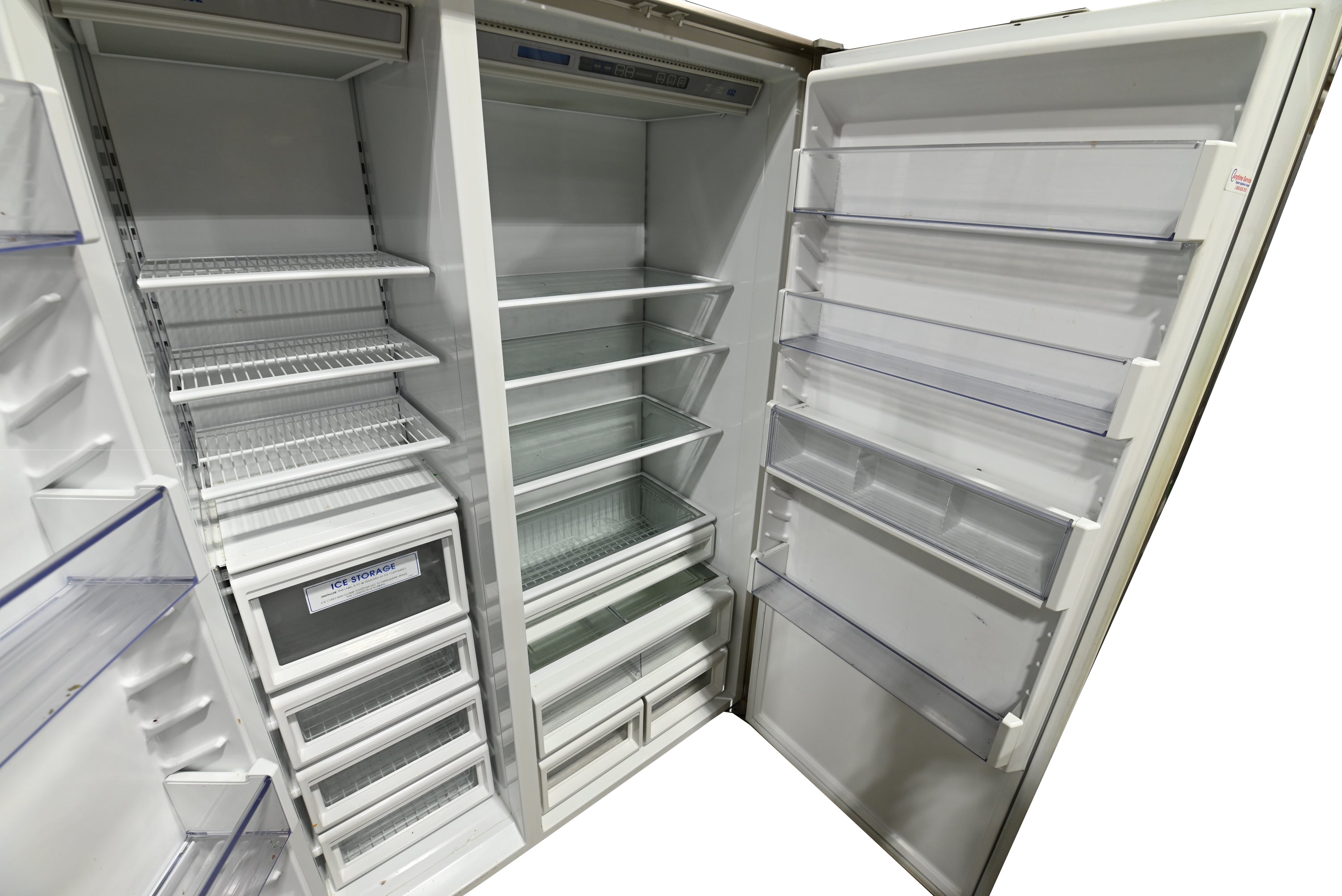 Sub-Zero 632/S 48" Stainless Steel Side by Side Refrigerator