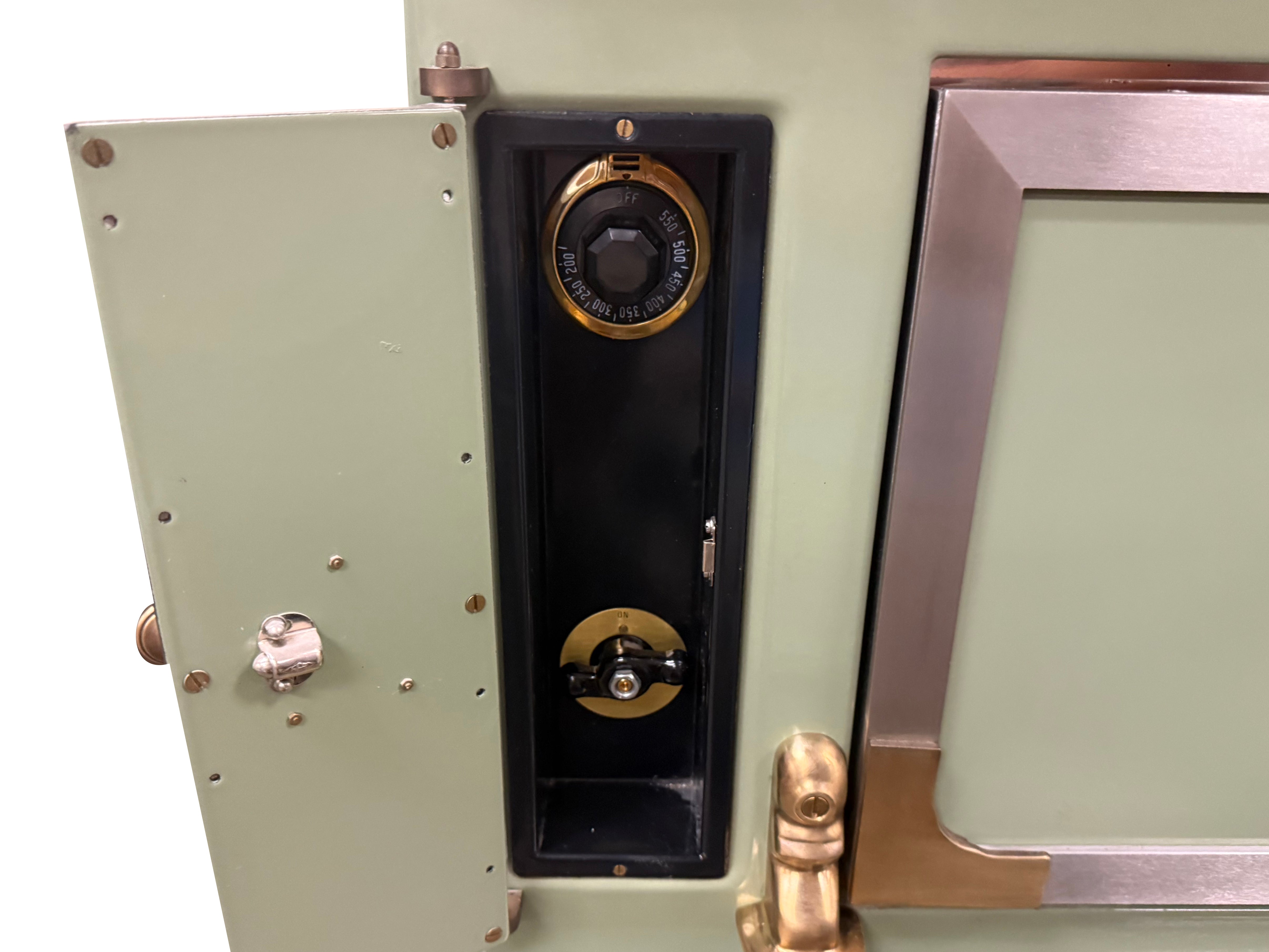 La Cornue Chateau 150 59" Pale Green Dual Fuel Range with Matching Hood