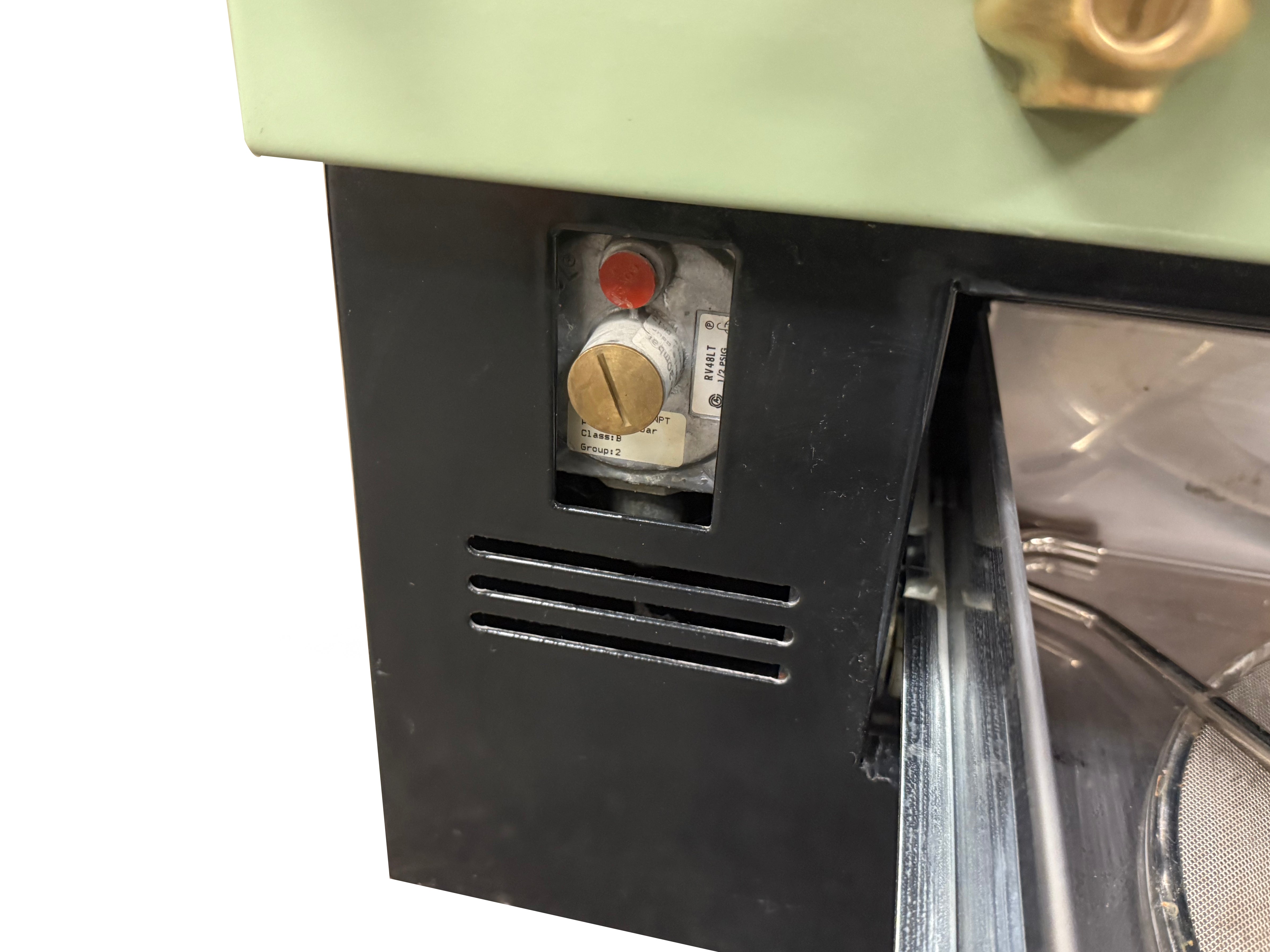 La Cornue Chateau 150 59" Pale Green Dual Fuel Range with Matching Hood