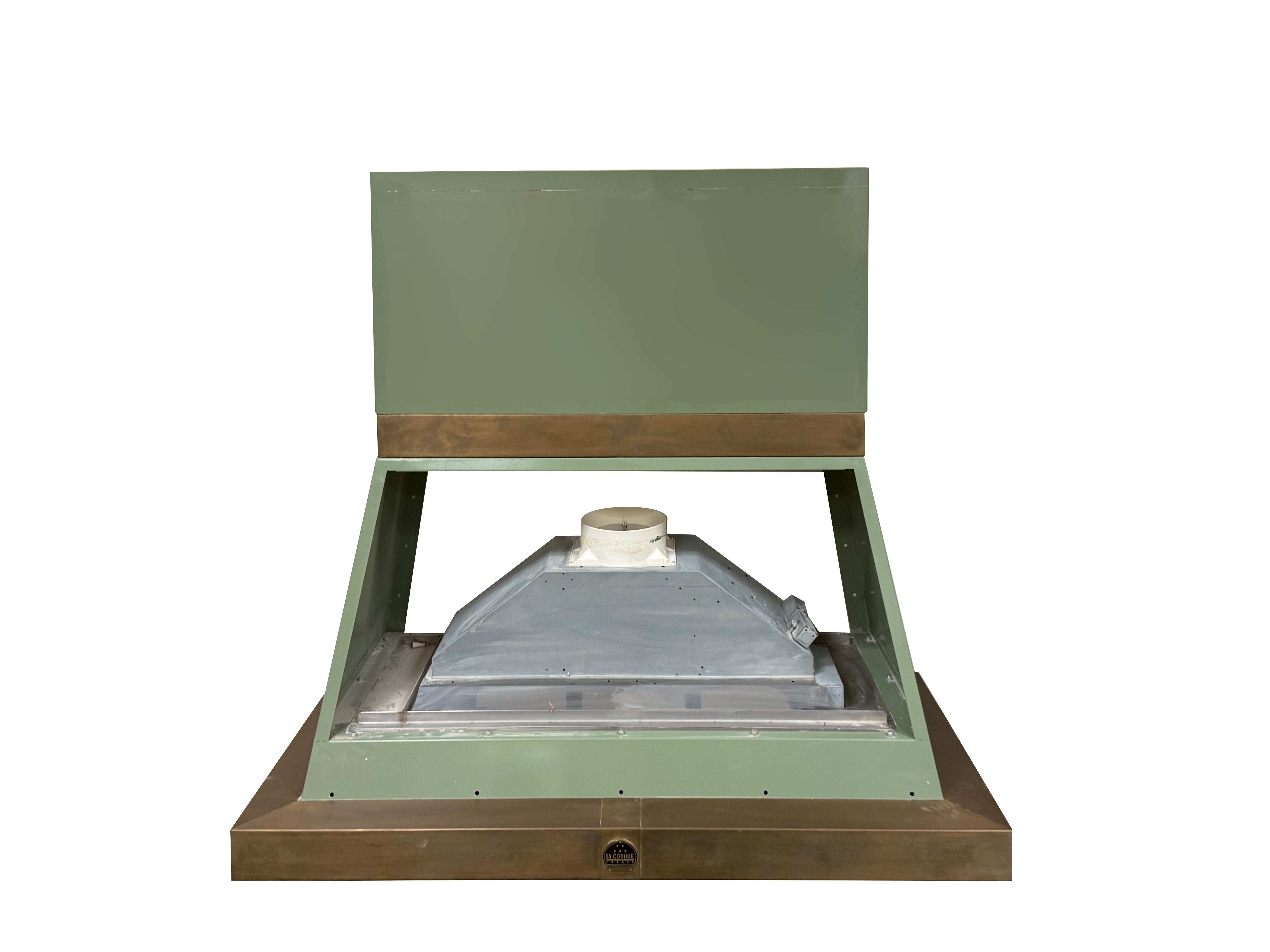 La Cornue Chateau 150 59" Pale Green Dual Fuel Range with Matching Hood