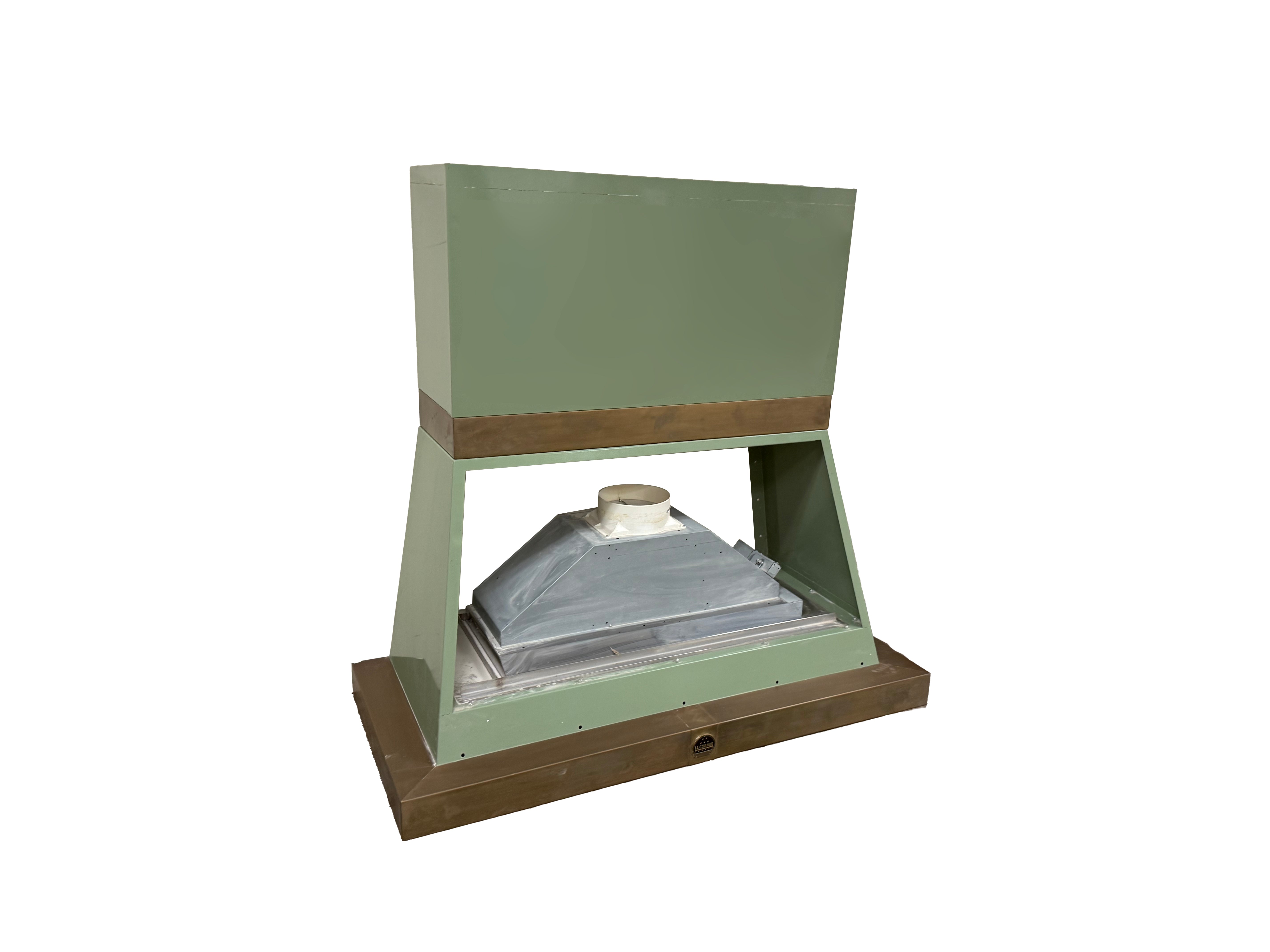 La Cornue Chateau 150 59" Pale Green Dual Fuel Range with Matching Hood