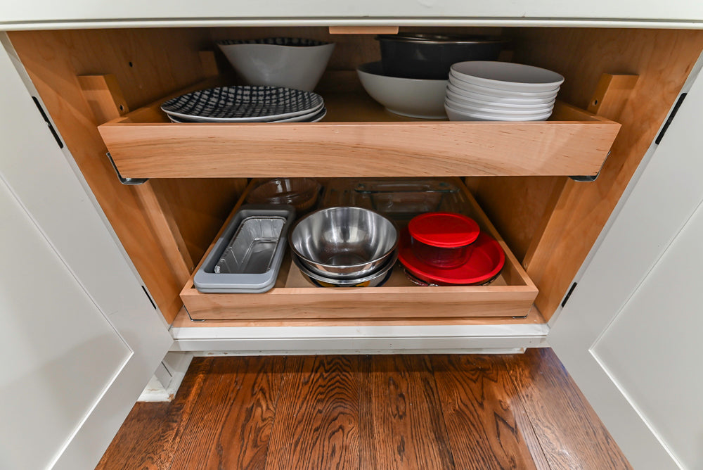 Traditional Creamy White Kitchen with Island, Marble Countertops and Appliances