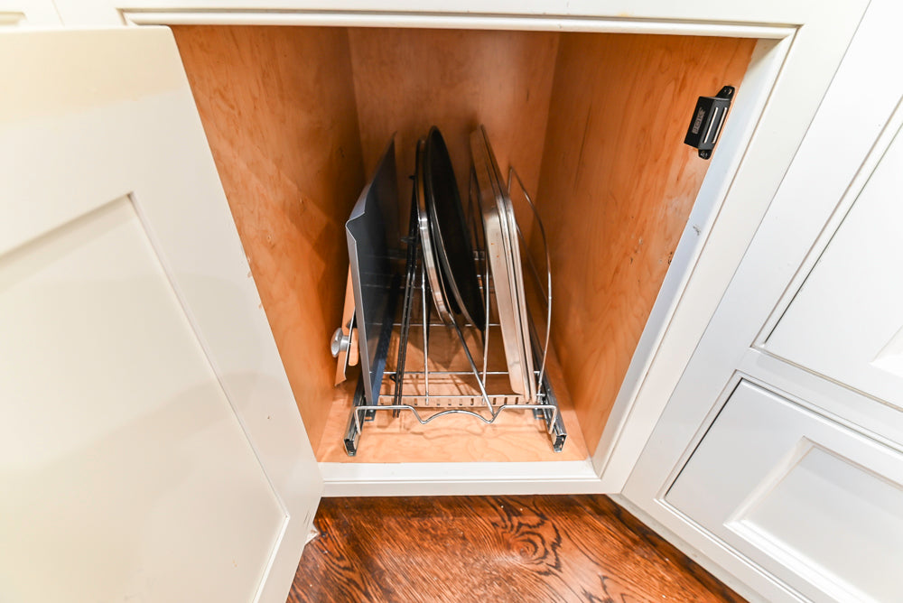 Traditional Creamy White Kitchen with Island, Marble Countertops and Appliances