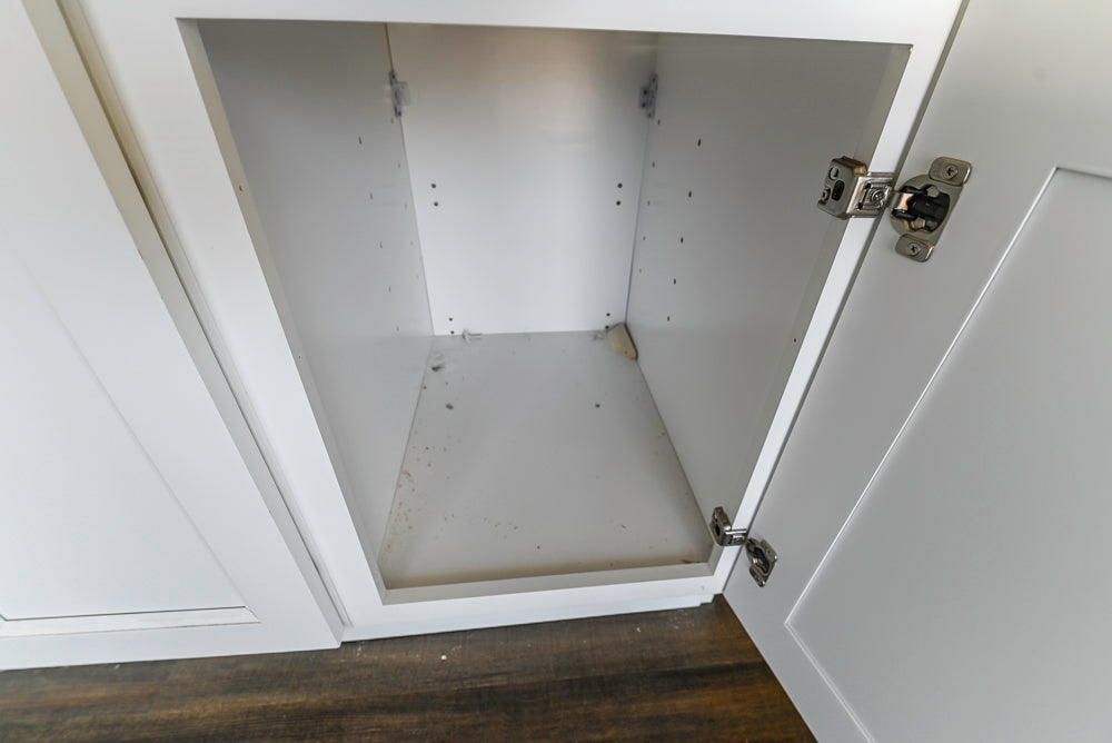 Forevermark Traditional White Kitchen Corner with White Marble Countertops