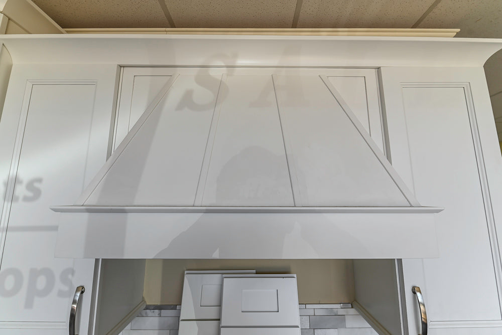 Forevermark Traditional White Kitchen Corner with White Marble Countertops