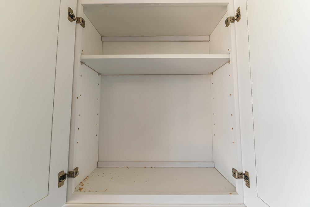 Forevermark Traditional White Kitchen Corner with White Marble Countertops